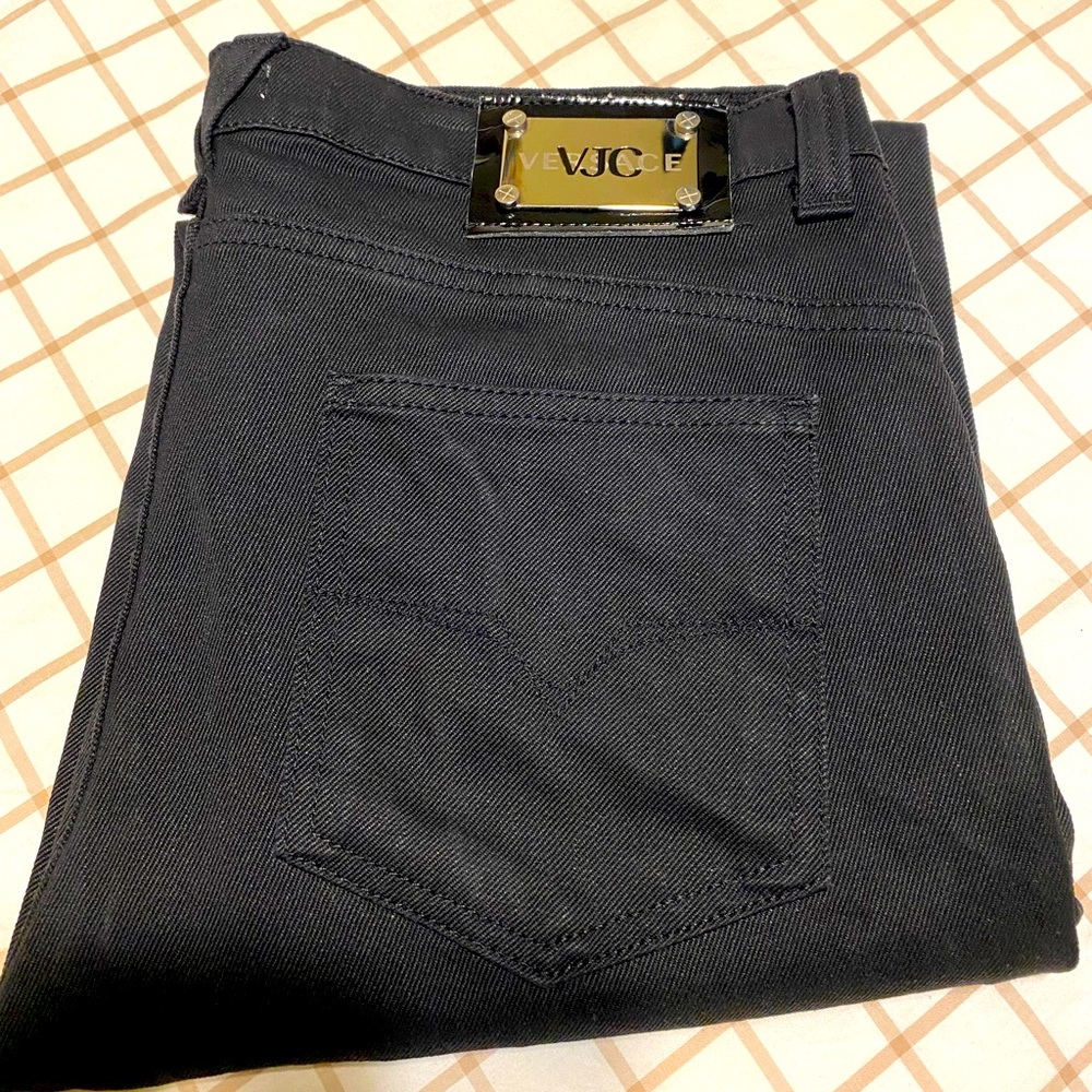 Versace Collection VJC Black Denim Straight Leg Sz.33/47